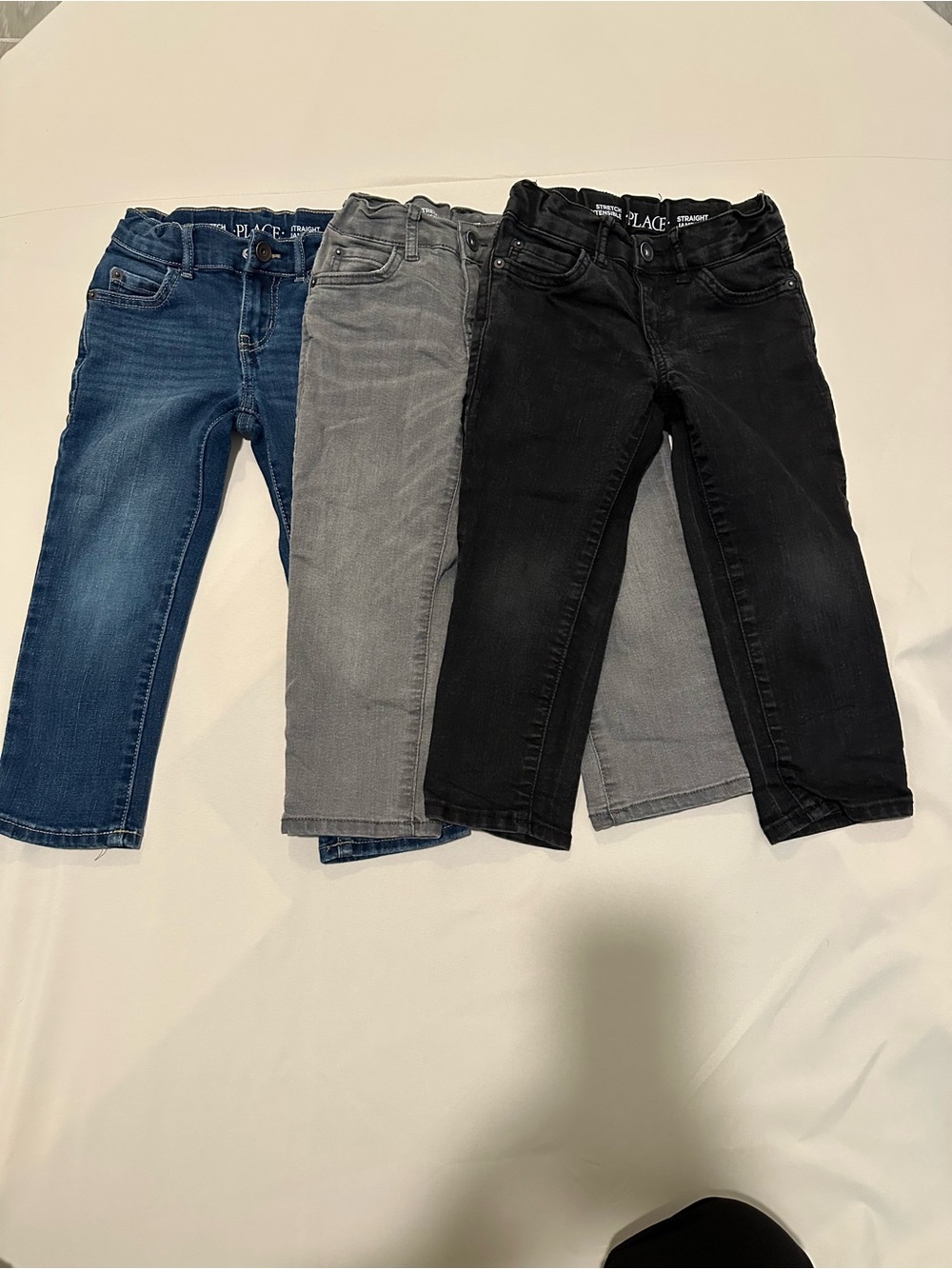 The Children's Place Kids' 3-Pack Jeans - Blue, Gray, Black